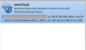 Synchronisation von mehr als 400 MB